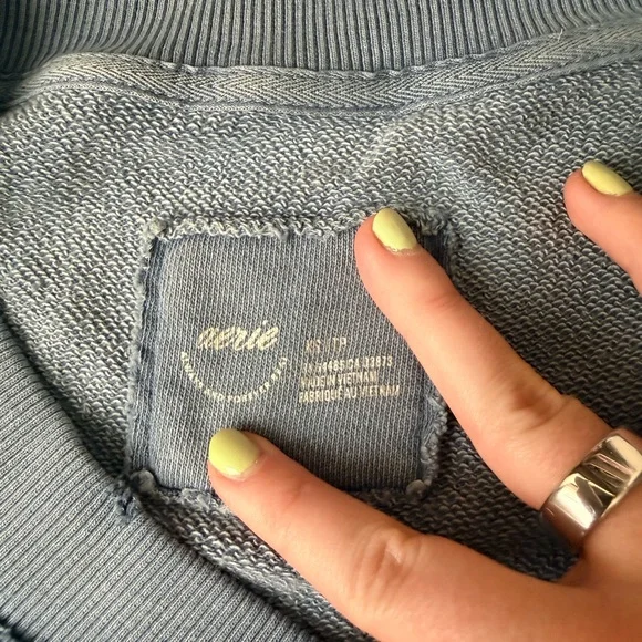 Aerie Vacay Every Day Blue Crewneck - Picture 4 of 6